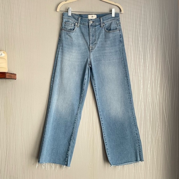 7 For All Mankind Cropped Alexa Jeans 7FAM Size 27 - Picture 4 of 15